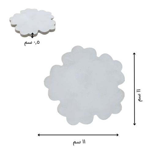 صحن بالجبس سادة