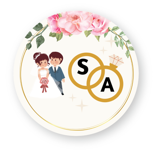 ملصقات زواج  ( 12 ملصق )