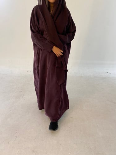حرير مغسول عنابي