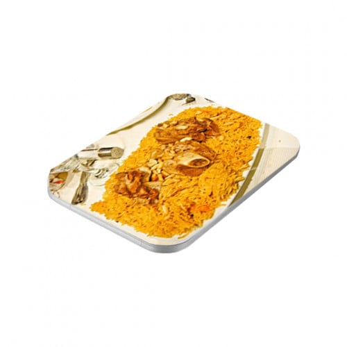 غطاء صحن قصدير حبة ونص 1001 شد 100 حبة مطبوع