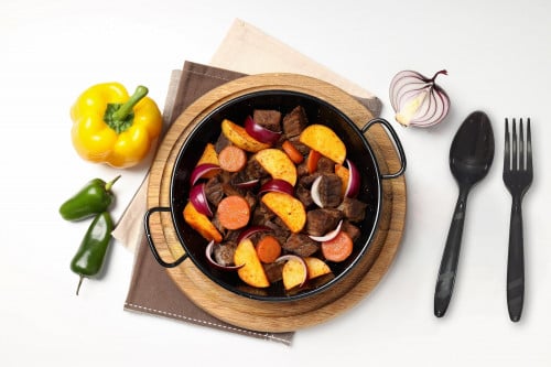 مجموعة الطعام  بلاستيك VIP اسود طلب خاص