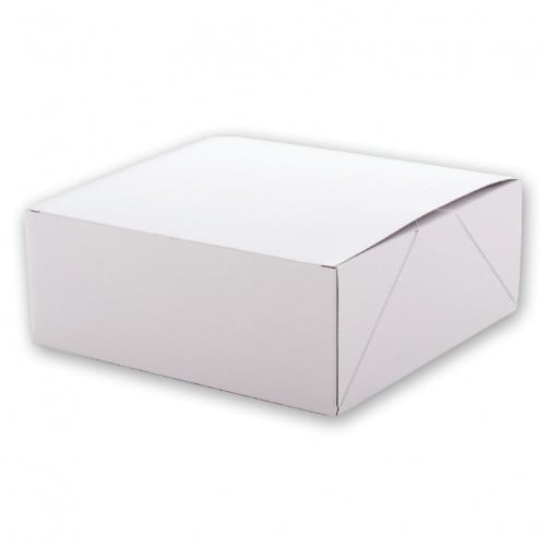 علبة كيك ابيض ورقي مقاس 30*30 شد 150 حبة