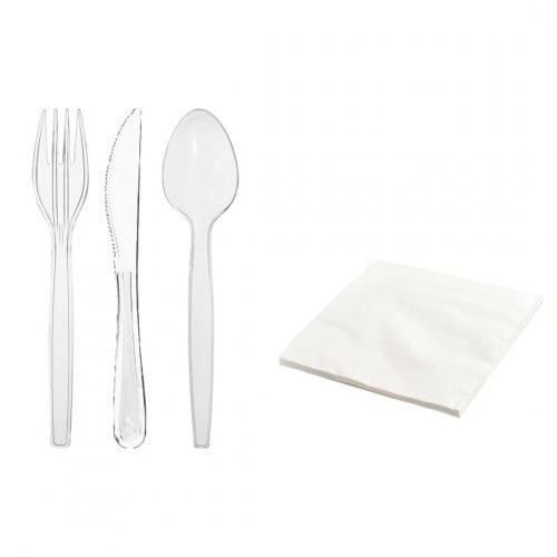 مجموعة الطعام 4 في 1 شفاف شد 500 حبة