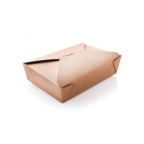 علبة ورق كرافت بغطاء قفل من الاعلى 50 مقاس 197*140*47 سم شد 200 حبة