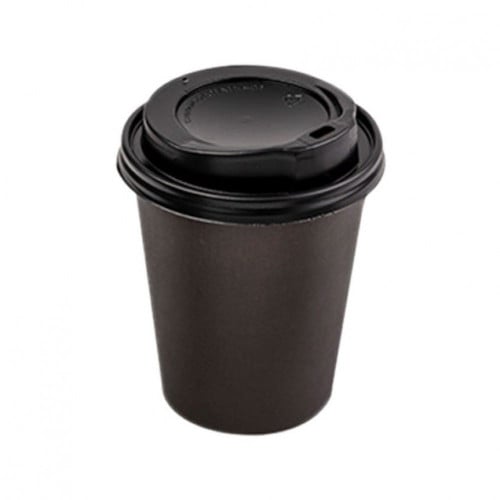 كوب بلون اسود وغطاء بلون الاسود شد 500