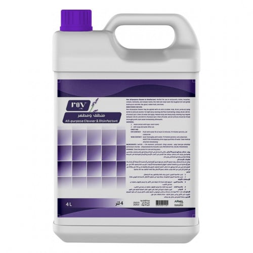 منظف ومطهر روف 4 لتر شد 4 حبات