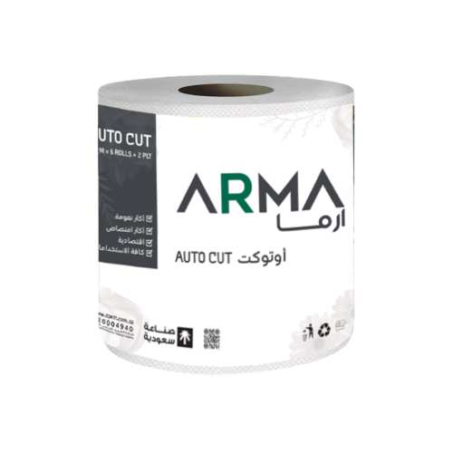 مناديل رول 120 متر  اوتو كت شد 6 حبات
