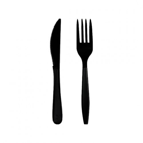 شوكة وسكين اسود VIP شد 500