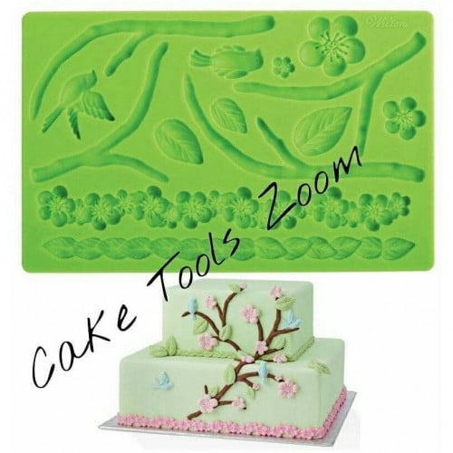 سيليكون ورق و اغصان وورد