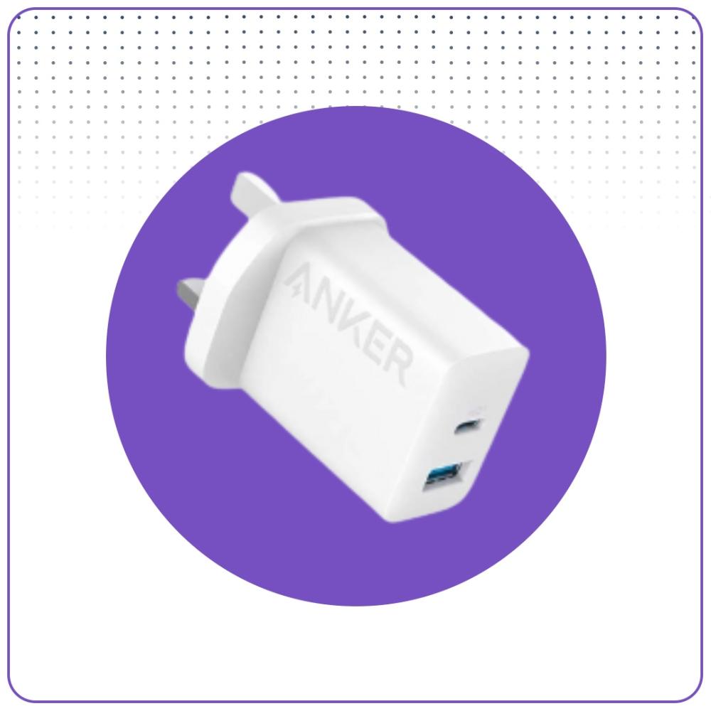 فيش منزلي 20 واط منفذ pd+منفذ ANKER usb