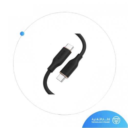كيبل جلد طرفين تايب سي من ANKER طول 1.8 متر