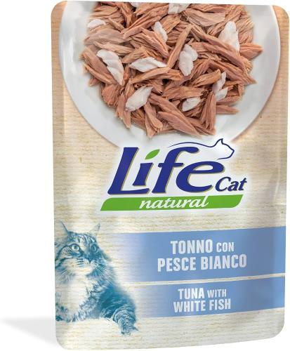 LIFE CAT POUCH 70G TUNA WITH WHITE FISH