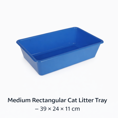 لتر بوكس مفتوح صغير للقطط 39 × 24 × 11 سم