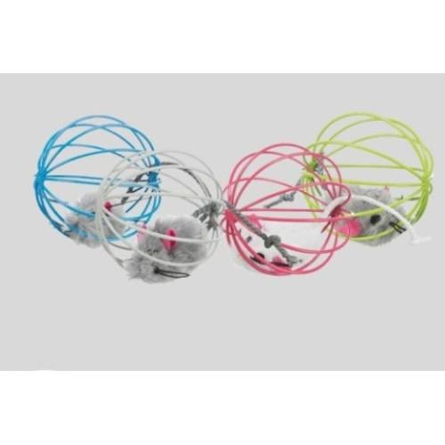 لعبة كرات تفاعلية للقطط مع فأر – تحفيز ولعب ممتع