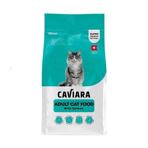 كافيارا طعام جاف للقطط البالغة بالسلمون – 1.5 كجم