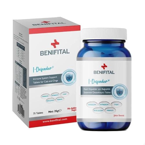 بينفيتال اقراص لدعم الجهاز المناعي للقطط والكلاب - 75 قرص
