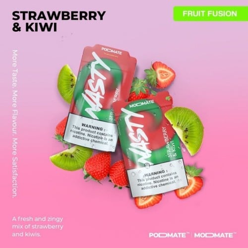 نكهة ناستي فراولة كيوي 3نوكتين - strawberry kiwi nasty