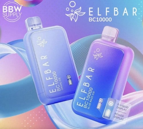 سحبة الف بار 10000 سحبة 50نوكتين ELF BAR BC10000 puffs