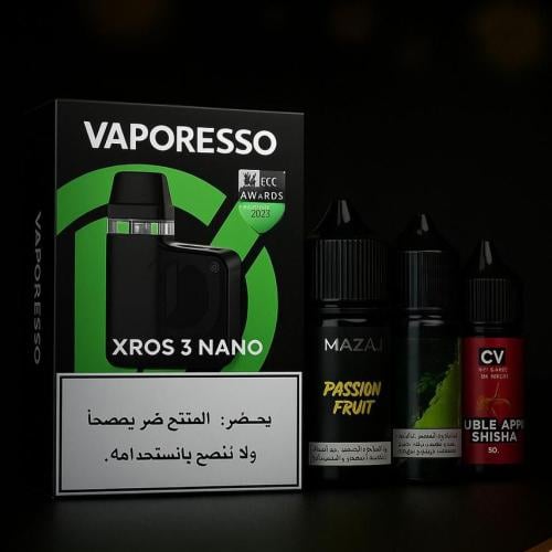 بكج جهاز اكس روز 3 نانو ونكهتين مزاج ونكهة سي في