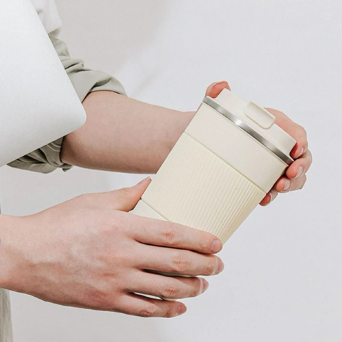 كوب حافظ للحرارة و البرودة - أبيض 380ml