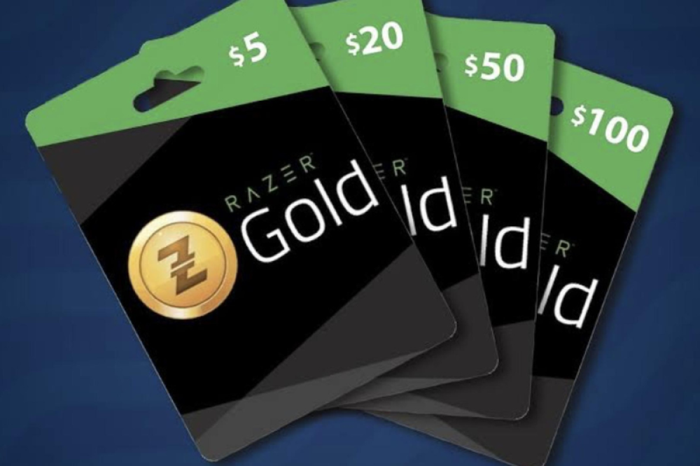 بطاقات هدايا ريزر جولد