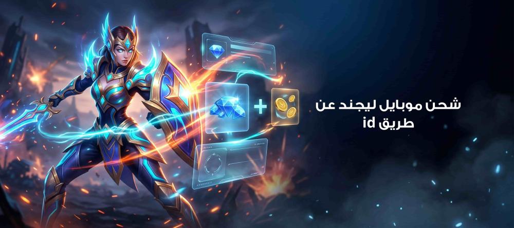 شحن موبايل ليجند عن طريق id