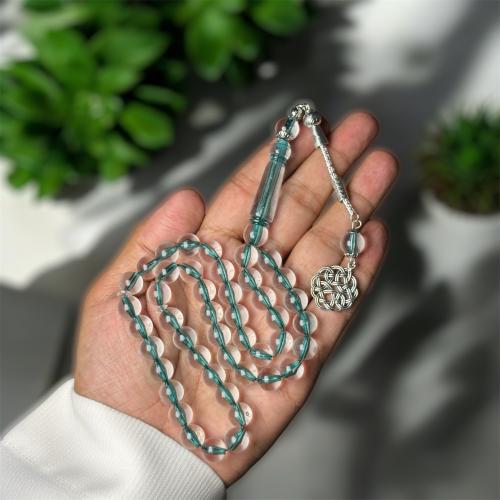 سبحه بكلايت تركواز شفاف