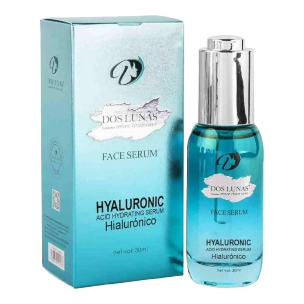 سيروم دوس لوناس  بالهيالورونيك سي لنعومه وترطيب البشرة 30 مل  dos lunas face  serum hyaluronic