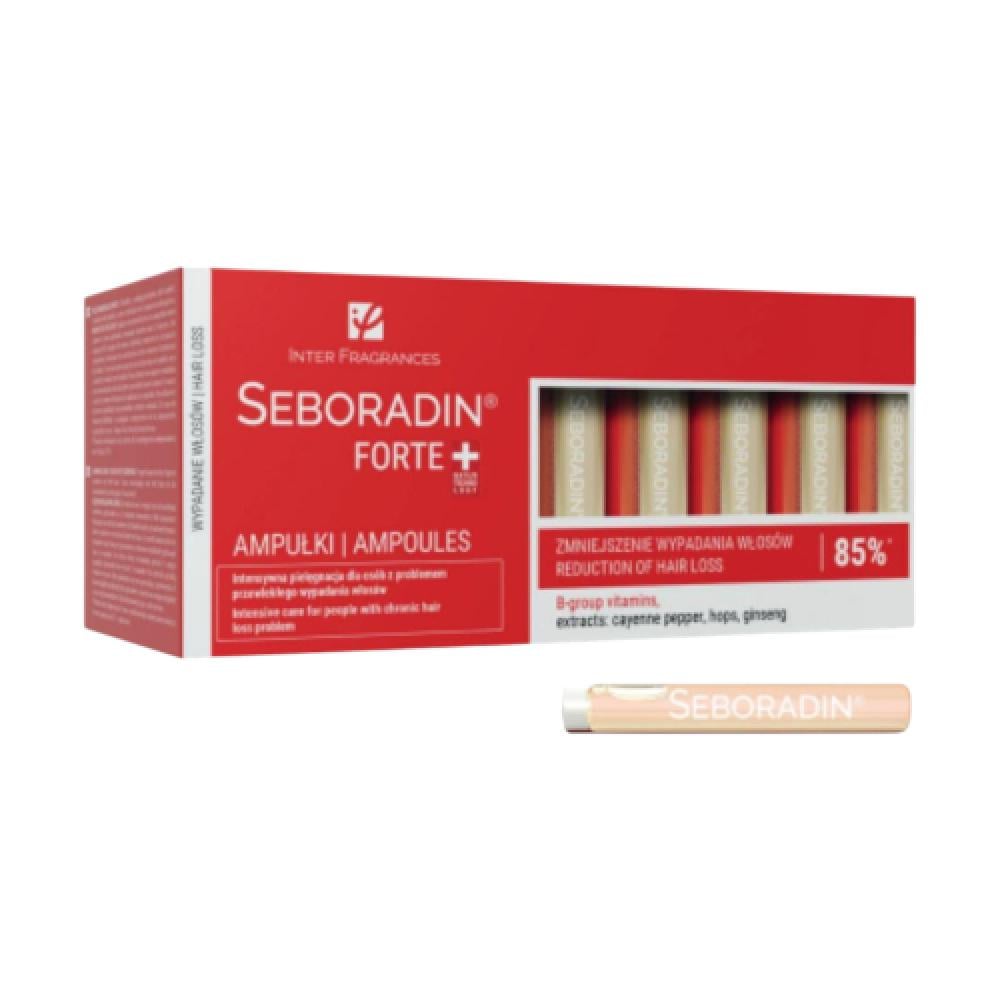 أمبولات سيبورادين 14*5.5 مل للعناية بالشعر المتساقط  seboradin forte ampoules-excessive treatment against chronic hair loss And thinning 14*5.5 ml