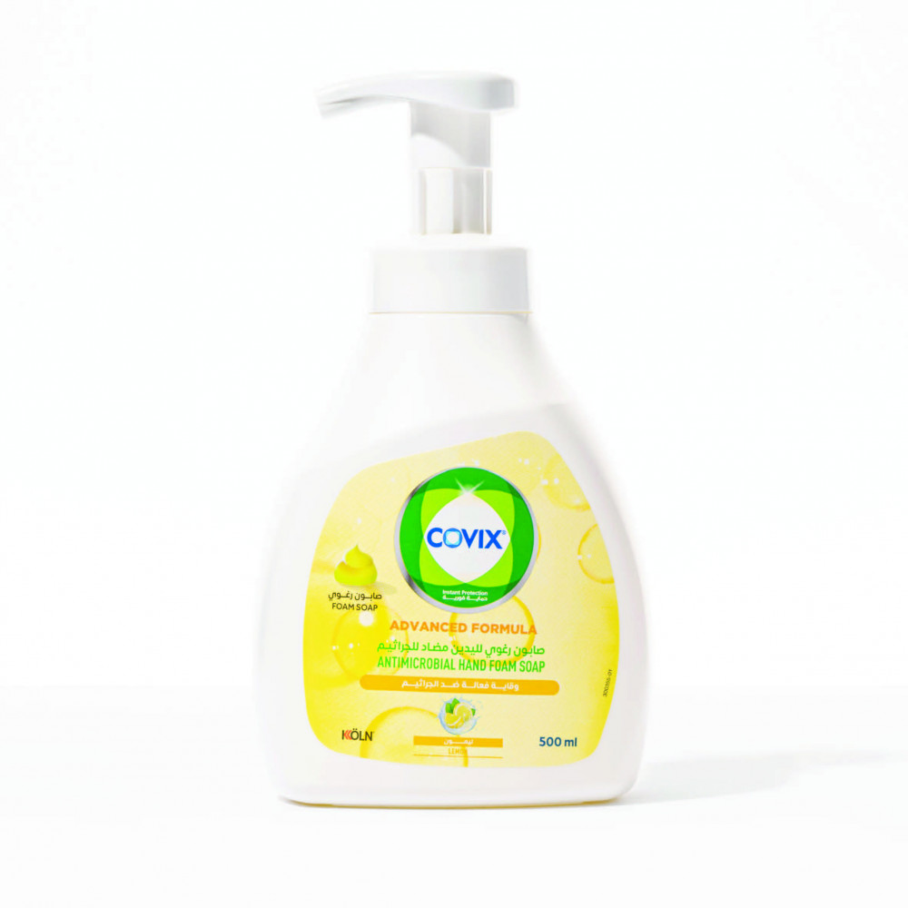 صابون رغوي لليدين كوفيكس 500 مل بالليمون covix hand foam soap -lemon 500 ml