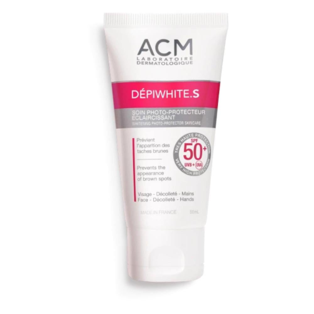 كريم  أي سي إم 50 مل ديبي وايت اس لتفتيح اليدين والوجه بعامل حماية 50+ acm  depiwhite s cream spf50 50ml