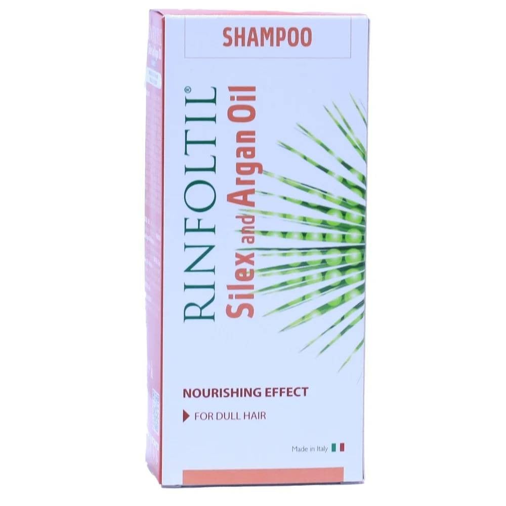شامبو رينفولتيل مدعم بالحرير والارجان للشعر الباهت 200 مل  rinvoltil caffeine shampoo to strengthen and support hair growth 200 ml