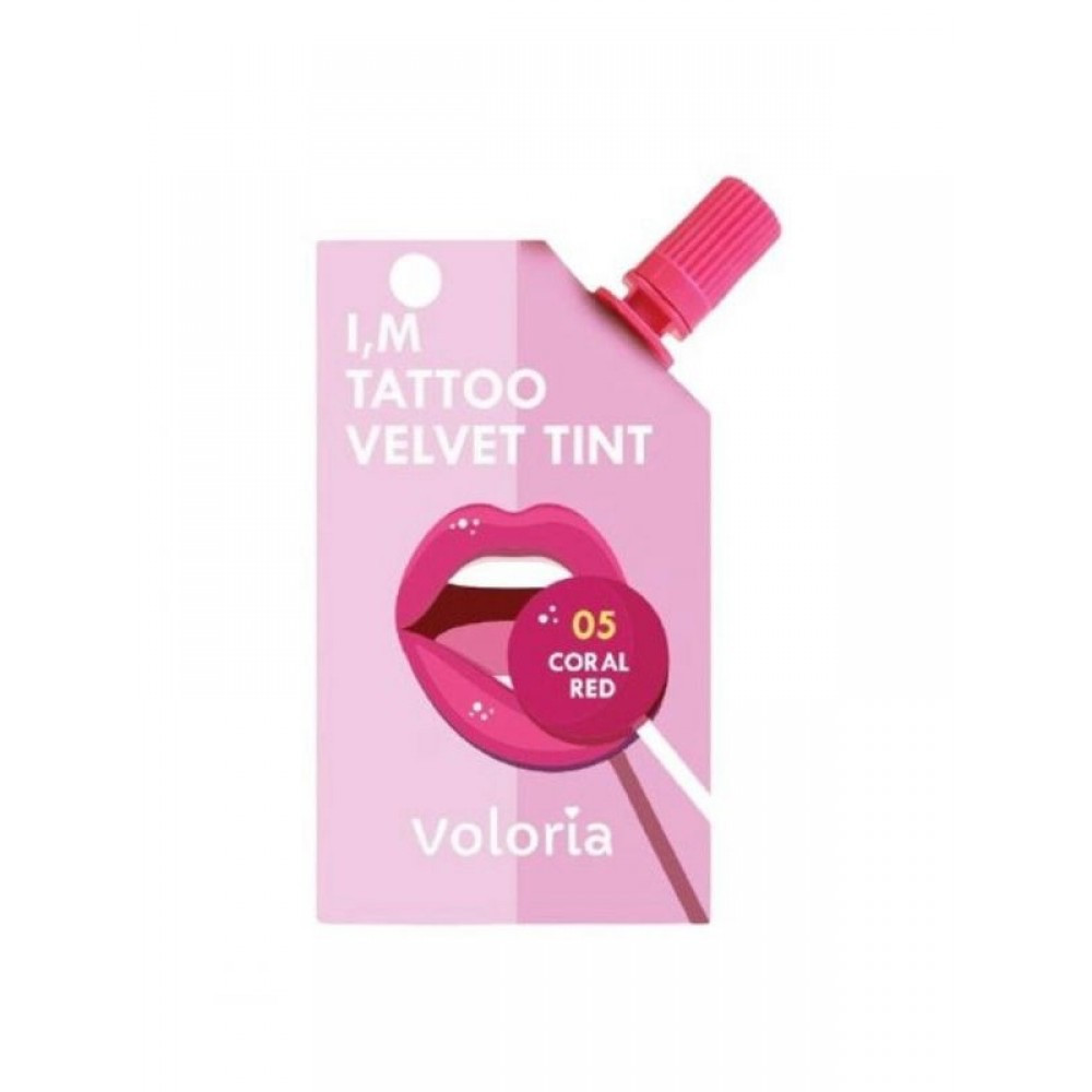 Voloria I'm tatto velvet tint coral red 05
