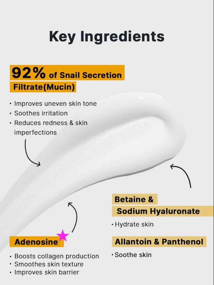 كريم كوسركس 100 مل خلاصة القوة المخاطية للحلزون المتطورة cosrx advanced snail 92 all in one cream 100 ml