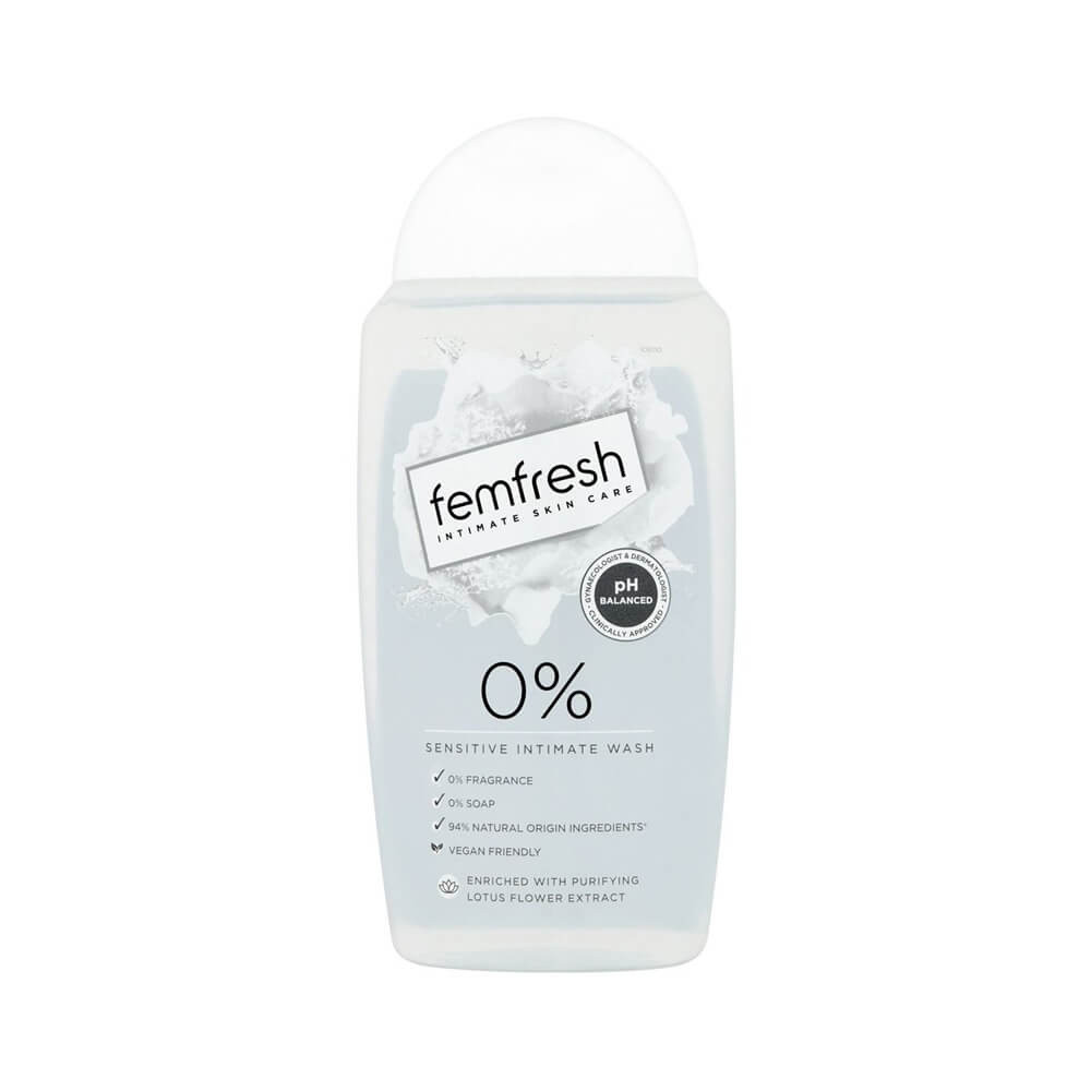 غسول فيم فريش 250 مل غسول للمناطق الحميمية للبشرة الحساسة femfresh 0 sensitive intimate wash - 250ml