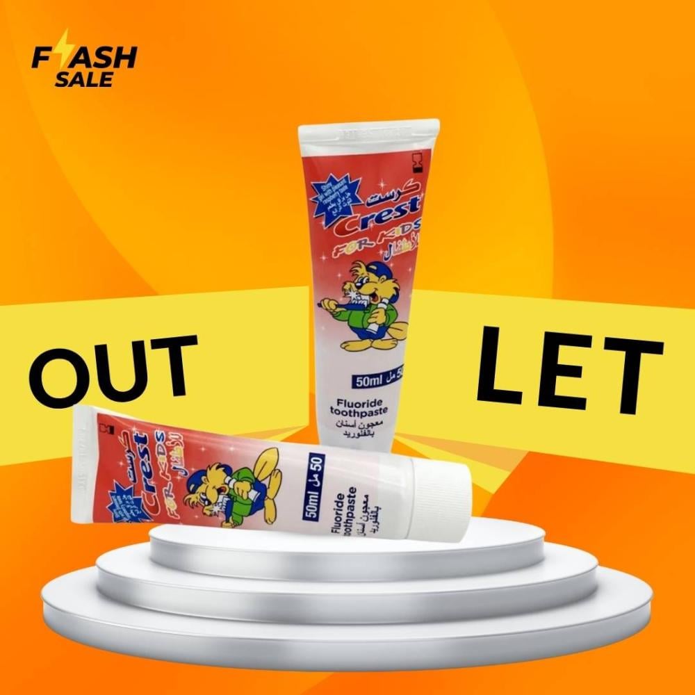 Crest toothpaste 50ml for kids. Crest Fluoride Toothpaste For Kids, 50ml