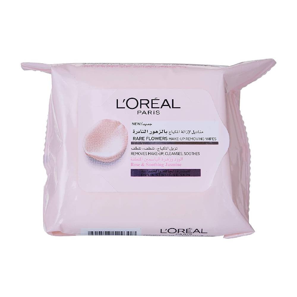 L'Oreal Paris Rare Flowers Wipes- Dry and Sensitive Skin 25 pcs