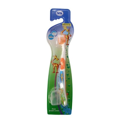 فرشة اسنان اطفال ام اس مع غطاء ms toothbrush with...