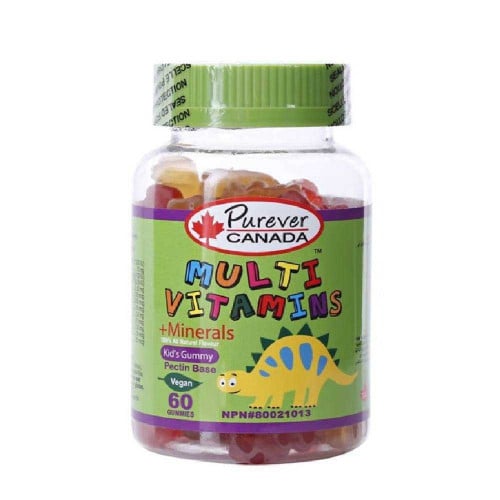 حلوى مضغ بيورفير 60 قطعة فيتامينات متعددة للأطفال...
