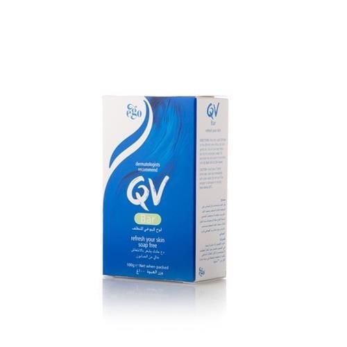 صابون كيوفي خالي من العطور 100 جم qv - bar soap 10...