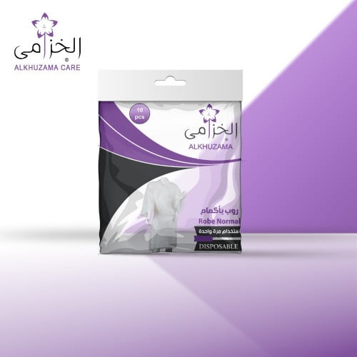 10 روب باكمام ابيض خزامي استخدام مرة واحدة disposa...