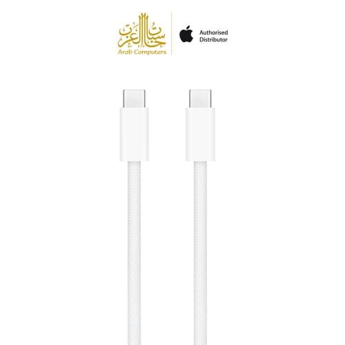 كيبل شحن أبل الاصلي USB-C to USB-C قماش بطول 1m حا...