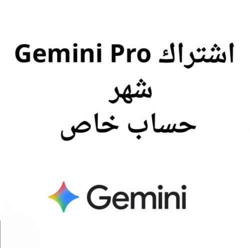اشتراك جيميني برو شهر | Gemini Pro