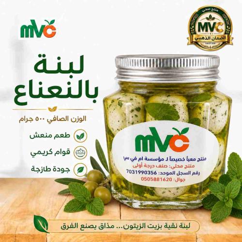 لبنة بالنعناع ام في سي 500 جم