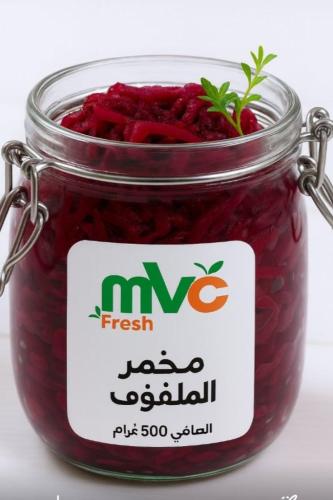 مخمر الملفوف الاحمر مع الشوندر نصف كيلو