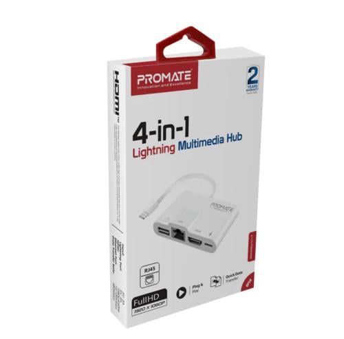 PROMATE - محول لايتنينج 4 في 1