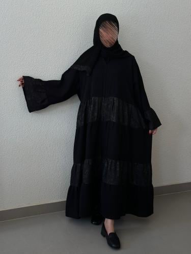 عباية نص كلوش قماش(انترنت+مهرجان)طبقات