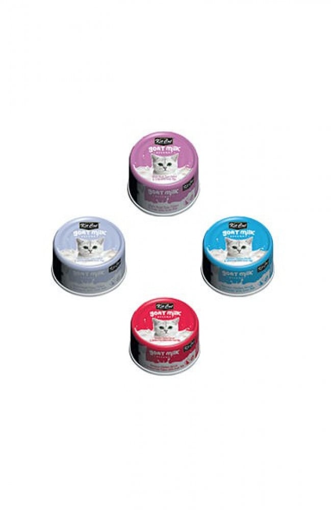 Kit Cat Boneless Chicken Shreds, Smoked Fish & Goat Milk