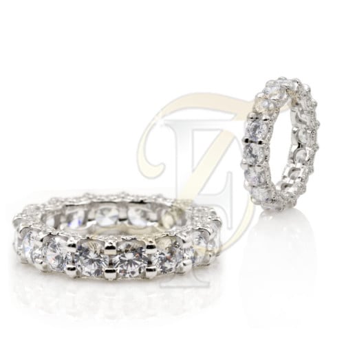 دبلة (زركون) فضة عيار 925