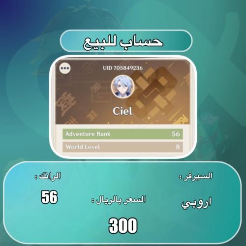 حساب للبيع (اروبي، 56) 07